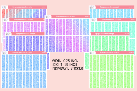 Download Faux Glitter Header Sticker Sheet - Header Collection