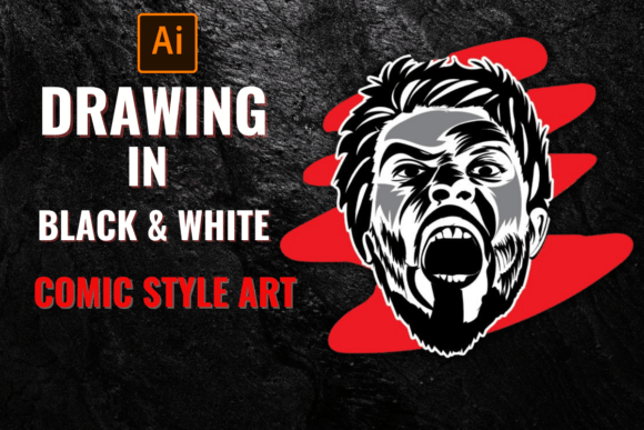 Download Drawing in Black and White to Create Comic Style Art - Drawing Collection