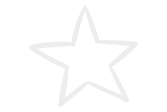 Download Five Ray Star Drawing. Simple Line Doodl - Drawing Collection