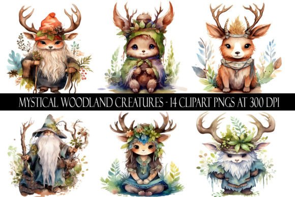 Download Mystical Woodland Creatures Clipart - Mystical Collection