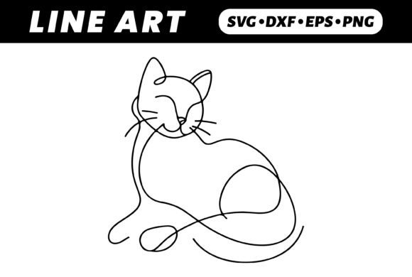 Download One-Line Cat Drawing: Simple Line Art - Drawing Collection