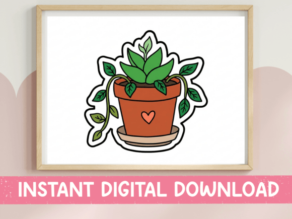 Download Plant Mom Potted Plant Sticker - Potted plant Collection