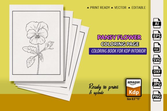 Download Pansy Flower Drawing Easy for Kids - Drawing Collection