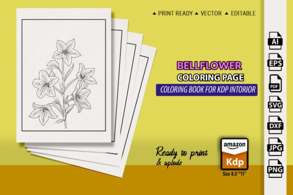 Download Bellflower Drawing Easy Sketch, Line Art - Drawing Collection