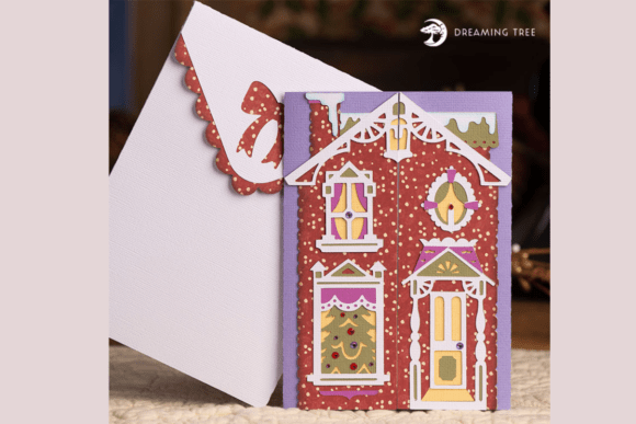 Download Victorian House Gatefold Card SVG - Card Collection
