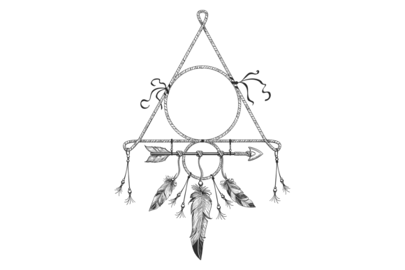 Download Dream Catcher Drawing. Hand Drawn Tribal - Drawing Collection